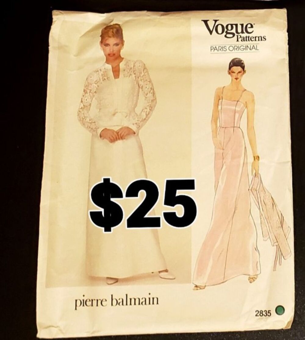 Pierre Balmain Vogue Uncut Sewing Pattern Misses Dress & Jacket 2835 Size 12